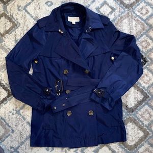 Michael Kors navy rain coat M lightweight